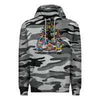 Slate Camo autism awarenes Premium Hoodie - SublimationCraftShop