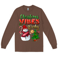 Chestnut christmas vibes only Long Sleeve Tee - BundleAndBundleShop
