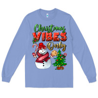 Colony Blue christmas vibes only Long Sleeve Tee - BundleAndBundleShop