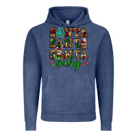 Vintage Denim santa santa santa baby Vintage Hoodie - FaDigitalArtStudio