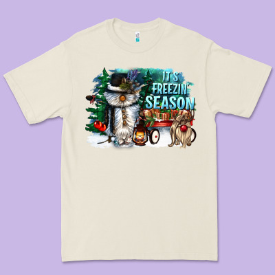 Its Freezin Season Premium Tee Designed By Cowgirlartshop