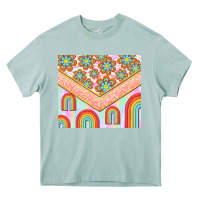 Arona hippie rainbow and daisy Heavy Core Tee - TumblerDesignByShophia