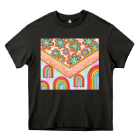 Asphalt hippie rainbow and daisy Heavy Core Tee - TumblerDesignByShophia