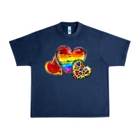 Navy Pride hearts Urban Heavy Tee - FaDigitalArtStudio