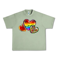 Oil Green Pride hearts Urban Heavy Tee - FaDigitalArtStudio