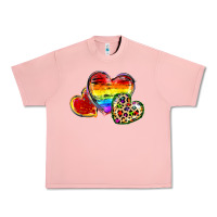 Salmon Pride hearts Urban Heavy Tee - FaDigitalArtStudio