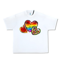 White Pride hearts Urban Heavy Tee - FaDigitalArtStudio