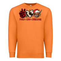 Carrot peace love christmas Premium Sweatshirt - JahusDesignShop