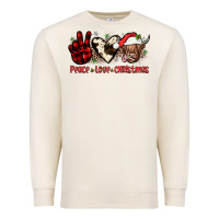 Sandshell peace love christmas Premium Sweatshirt - JahusDesignShop