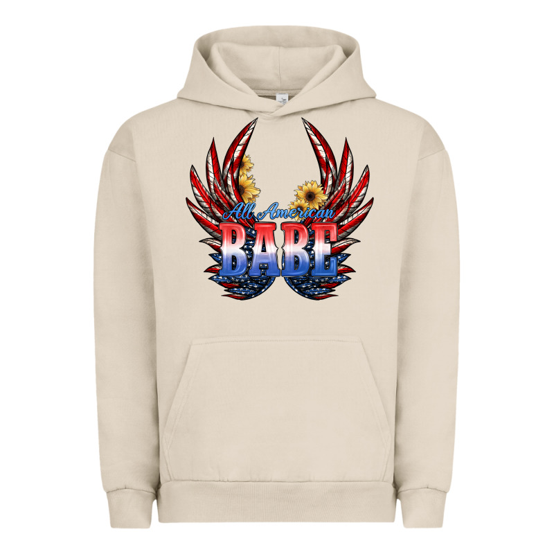 All America Babe Urban Hoodie by JahusDesignShop | Teevron