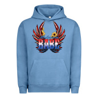 Pigment Pebble Blue All America Babe Urban Hoodie - JahusDesignShop
