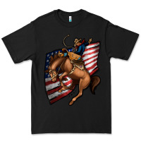 Black American Cowboy Premium Tee - Jasminsmagicworld