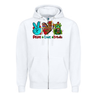 White peace love tequila Zipper Hoodie - AdoDesignShop