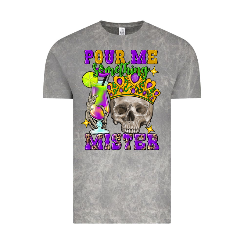 Skull Pour Me Something Mister Vintage Tee by FaDigitalArtStudio | Teevron