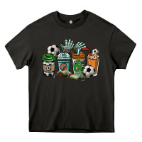 Asphalt Soccer coffee cups Heavy Core Tee - HowdyJamesFarm