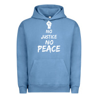 Pigment Pebble Blue resist liberal Urban Hoodie - DesigneFamous