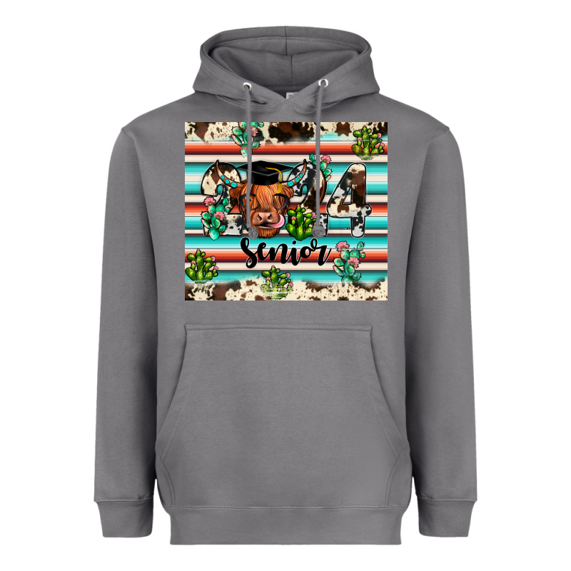 2024 Senior Cow Heavyweight Hoodie by JahusDesignShop | Teevron