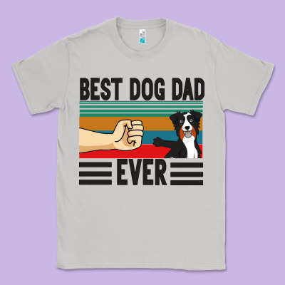Best Dog Dad Ever Classic Tee Designed By Bettercallsaul