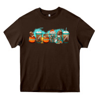 Chocolate Brown american football coffee cups Heavy Core Tee - Jasminsmagicworld