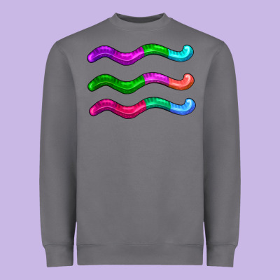 Worm Jelly Heavyweight Sweatshirt Designed By Adodesignshop
