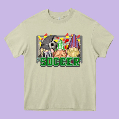 Soccer Gnomies Heavy Core Tee Designed By Howdyjamesfarm