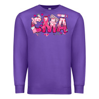 Purple breast cancer cma certified medical assistant Premium Sweatshirt - JahusDesignShop