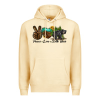 Peace Love Sloth Bear Premium Hoodie | Teevron