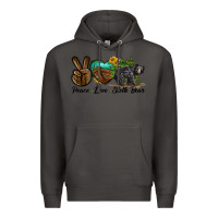Smoke peace love sloth bear Premium Hoodie - LillyAllenDesigns