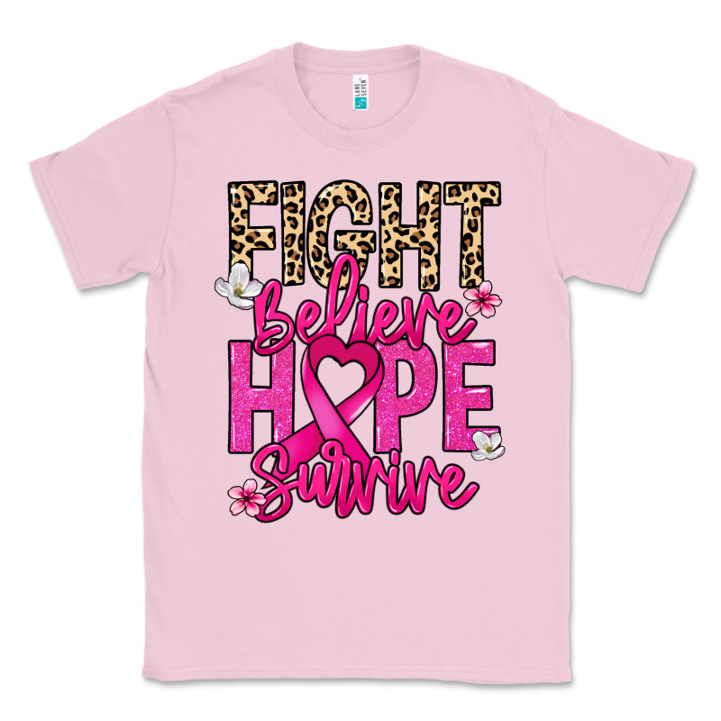 Fight Believe Hope Survive Cancer Awareness Classic Tee by HowdyJamesFarm | Teevron