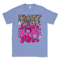 Colony Blue Fight believe hope survive Cancer Awareness Classic Tee - HowdyJamesFarm
