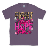Lavender Fight believe hope survive Cancer Awareness Classic Tee - HowdyJamesFarm