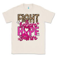 Natural Fight believe hope survive Cancer Awareness Classic Tee - HowdyJamesFarm