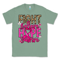 Sage Fight believe hope survive Cancer Awareness Classic Tee - HowdyJamesFarm