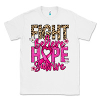 White Fight believe hope survive Cancer Awareness Classic Tee - HowdyJamesFarm