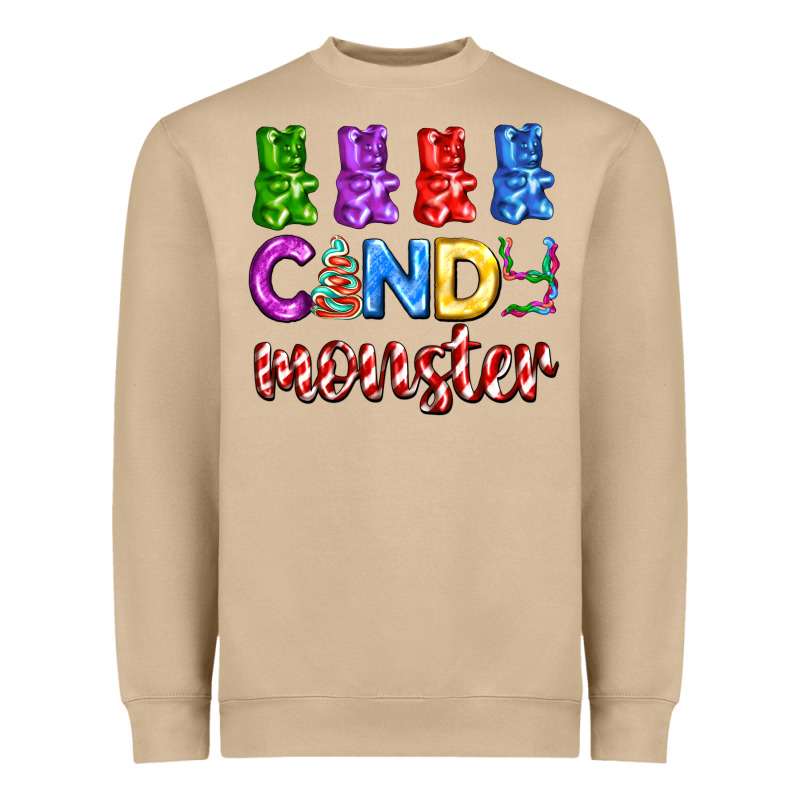 Candy Monster With Jelly Bear Heavyweight Sweatshirt by AdoDesignShop | Teevron