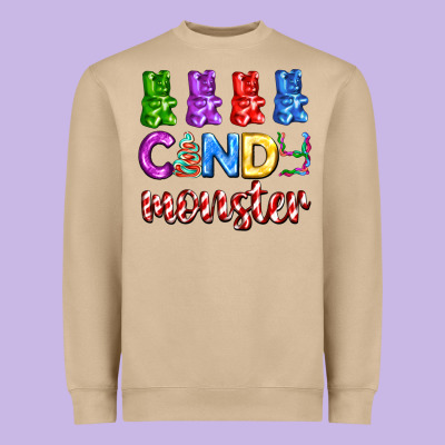Candy Monster With Jelly Bear Heavyweight Sweatshirt Designed By Adodesignshop
