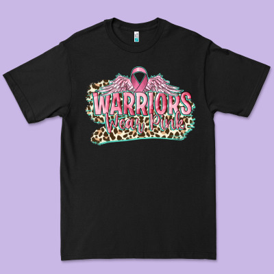Warriors Wear Pink Breast Cancer Premium Tee Designed By Cowgirlartshop