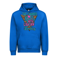 Cobalt THE THUNDER ROLLS AND THE LIGHTNIN’ STRİKES Urban Hoodie - JahusDesignShop