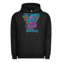 Pigment Black THE THUNDER ROLLS AND THE LIGHTNIN’ STRİKES Urban Hoodie - JahusDesignShop