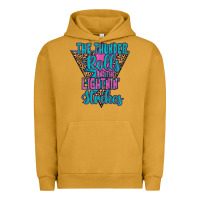 Pigment Peanut Butter THE THUNDER ROLLS AND THE LIGHTNIN’ STRİKES Urban Hoodie - JahusDesignShop