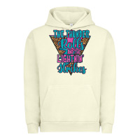 Pigment Pistachio THE THUNDER ROLLS AND THE LIGHTNIN’ STRİKES Urban Hoodie - JahusDesignShop