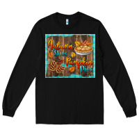 Black autumn skies pumpkin pies tumbler Long Sleeve Tee - BundleAndBundleShop