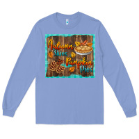 Colony Blue autumn skies pumpkin pies tumbler Long Sleeve Tee - BundleAndBundleShop
