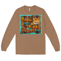 Toasted Coconut autumn skies pumpkin pies tumbler Long Sleeve Tee - BundleAndBundleShop
