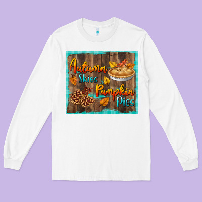 Autumn Skies Pumpkin Pies Tumbler Long Sleeve Tee Designed By Bundleandbundleshop