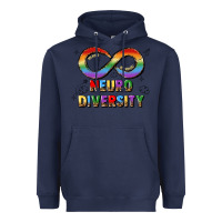 Navy neurodiversity Heavyweight Hoodie - JahusDesignShop