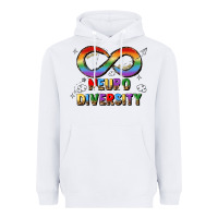 White neurodiversity Heavyweight Hoodie - JahusDesignShop