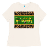 Bone Dead inside but feeling lucky 20oz skinny tumbler Ladies Tee - HowdyJamesFarm