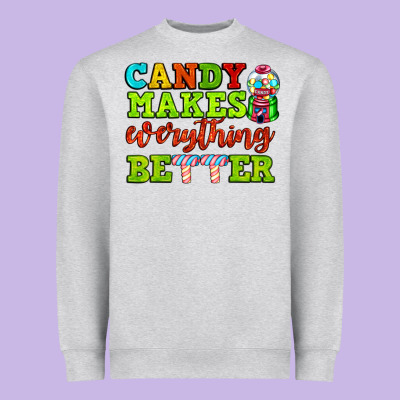 Candy Makes Everything Better Heavyweight Sweatshirt Designed By Adodesignshop