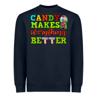 Navy candy makes everything better Heavyweight Sweatshirt - AdoDesignShop